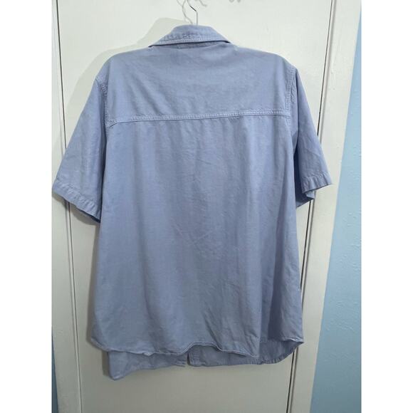 Vintage 4th of July Shirt Size 20 Red White Blue Flags Stars Eagle Patchwork - Picture 4 of 5